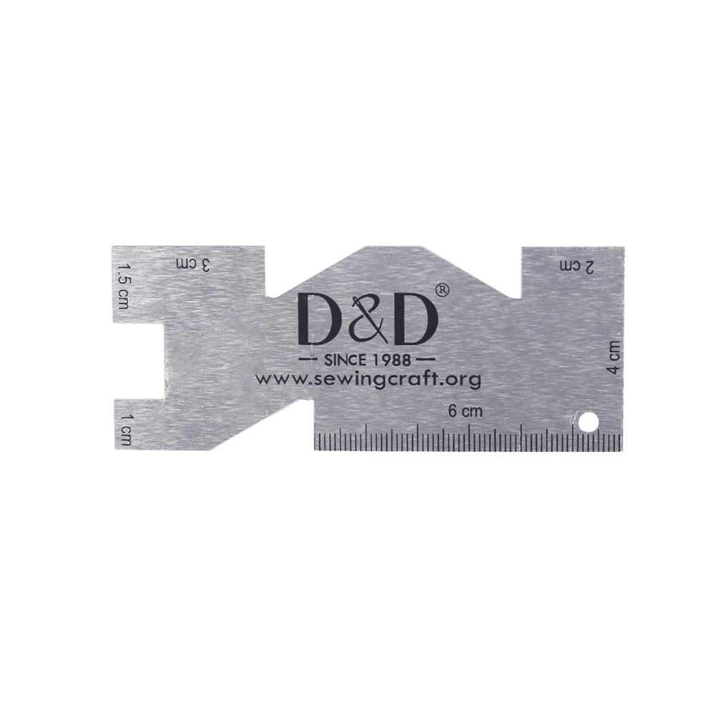 Sewing Gauge Ruler - Metal ölçüm ölçer kapitone cetvel yüksek