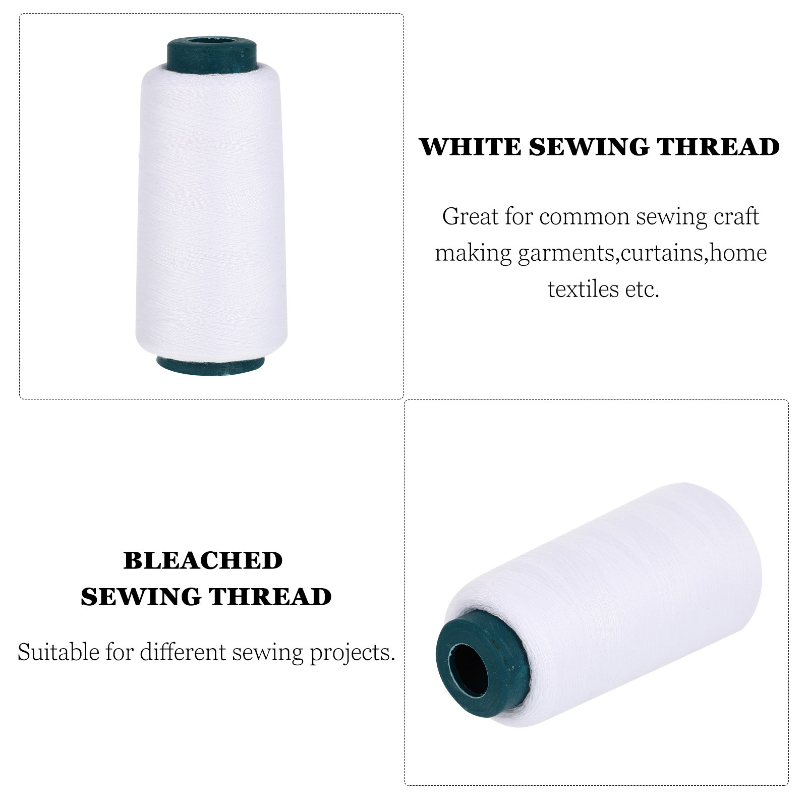 3000 Yard Beyazlaştırılmış Bey - Sewing Thread In Textile incelemesi ve fiyatı